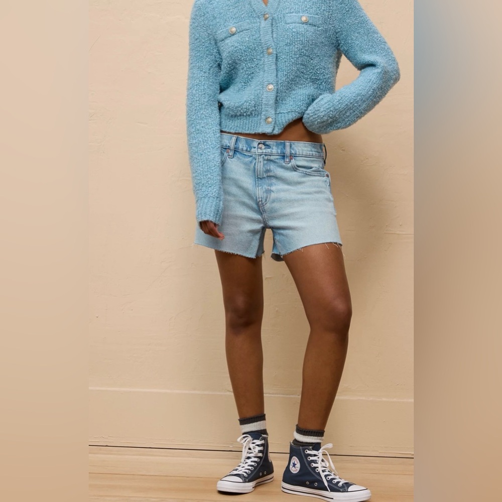 AE Stretch Low-Rise Ex-Boyfriend Denim Short- 16